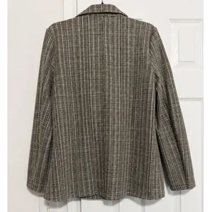 NWT Hem & Thread Plaid Metallic Tweed Double Breasted Blazer Jacket Size Small S thumbnail 3