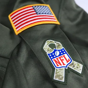 Nike Dri-Fit Denver Broncos Hoodie Women 2XL Green Salute Service Camo NFL 2018 thumbnail 6