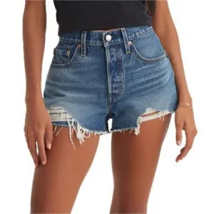 ✨Levi's 501 Original High Rise Distressed Hem Cut Off Sz 32 Shorts✨ thumbnail 1