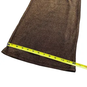 Lulus Size M Follow The Festivities High Rise Wide Leg Pants Copper Metallic NWT thumbnail 10