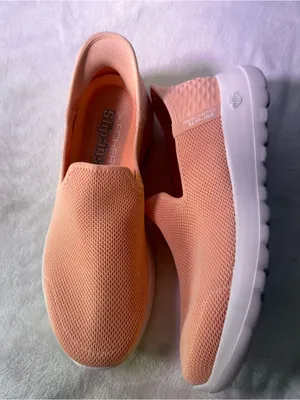 Skechers Pink Mesh Slip-On Walking Sneakers thumbnail 7