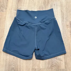 AYBL | Women's Blue Seamless High Waisted Workout Athletic Gym‎ Biker Shorts, M thumbnail 3