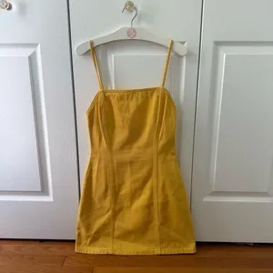 Urban Outfitters BDG Gold/Yellow Denim Mini Dress thumbnail 1