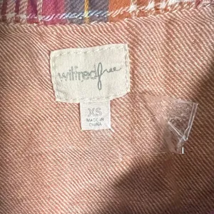 Aritzia Wilfred Plaid Button-Up Shirt with Pink Accents size XS Bohemian‎ western thumbnail 4
