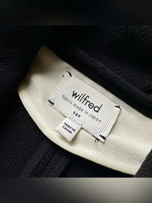 Aritzia Wilfred Chevalier Jacket Blazer Crepe 3/4 Sleeve Black Size 10 thumbnail 7
