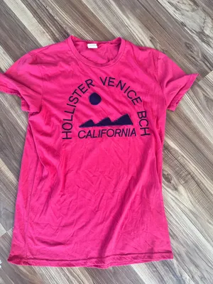 Venice Beach California Pink Hollister Tee T-Shirt thumbnail 1
