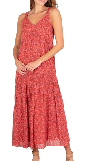 Joie Tea Rose Sleeveless Cotton Maxi Dress Medium thumbnail 1
