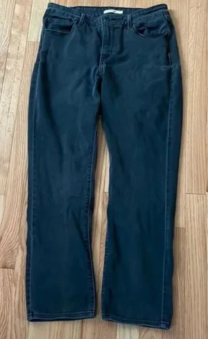 Levi's Jeans Womens 12 Gray Charcoal Mid Rise Skinny Cotton Ladies thumbnail 1