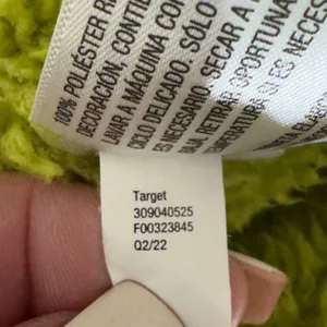 3063 | JoyLab Neon Lime High Pile Fleece Quarter Zip Pullover Womens Small thumbnail 6