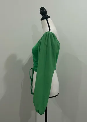 Shein Ruched Crop Top thumbnail 3