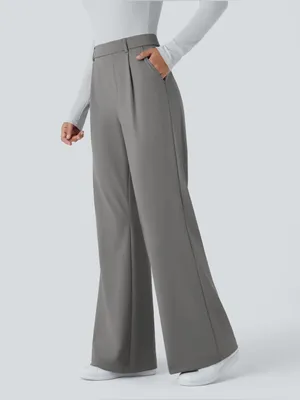 NEW Halara Flex DayStretch High Waisted Pocket Work Flare Pants Size XL Petite thumbnail 2