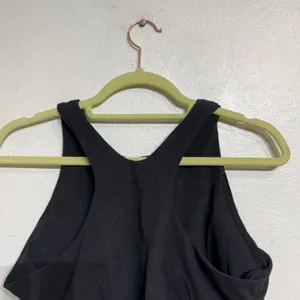 Athleta Black Conscious Crop Racerback Sports Bra Sz L thumbnail 7