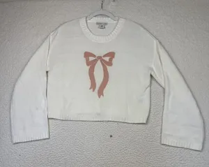 Sincerely Jules Sweater Womens‎ Medium Bow Pullover Crewneck Soft Knit thumbnail 1