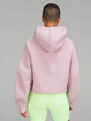 Lululemon Scuba Oversized Half-Zip Hoodie in Pink Peony thumbnail 2