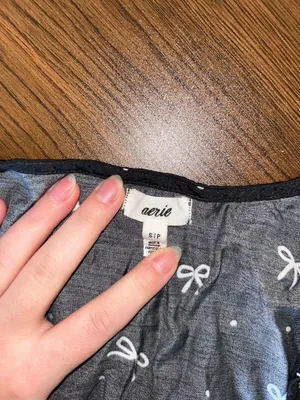 Aerie Off Duty Satin Pajama Set thumbnail 4