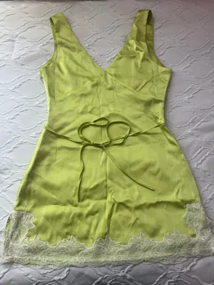 White Fox Lime Green Mini Dress thumbnail 4
