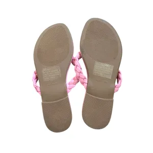 Abound pink braided thong sandals side 7.5 thumbnail 4