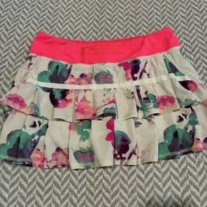 Lululemon Run: PACE SETTER SKIRT Lined Tennis Golf Shorts Blurred Blossom 6 thumbnail 9