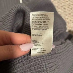 Free People Alli V-neck oversized Sweater Gray- Size XS thumbnail 10