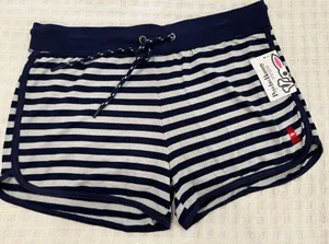 Psycho Bunny by Robert Godley Harbor Mist Stripe Pajamas Shorts Size Medium -NWT thumbnail 1