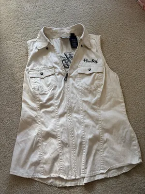 Y2K Harley-Davidson Cream Tank thumbnail 1