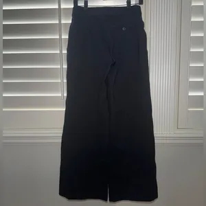 Spanx Petite The Perfect Fit Ponte Wide Leg High Rise Pants Black Size Small thumbnail 3