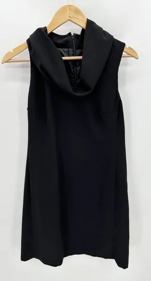 J.Crew Factory Dress Women‎ SMALL Black Sleeveless Hidden Back Zip Mini thumbnail 1