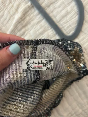 Free People Sequin Long Sleeve Top thumbnail 3