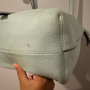 KATE SPADE Grey Street Tiny Cooper Turquoise Leather Crossbody Bucket‎ Bag thumbnail 6