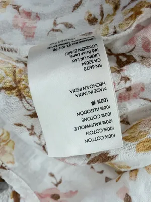 Anthropologie Harmony Lace Floral White Peasant Boho Blouse Top size medium thumbnail 10