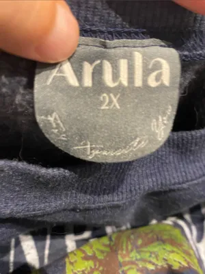 Arula Strawberry Farms Navy Crewneck Sweatshirt NWT 2X thumbnail 4