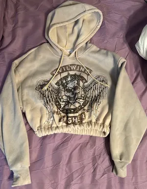 Cropped Hoodie Tan thumbnail 1