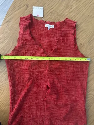 Pretty Rebel Red Tie Front Top thumbnail 6