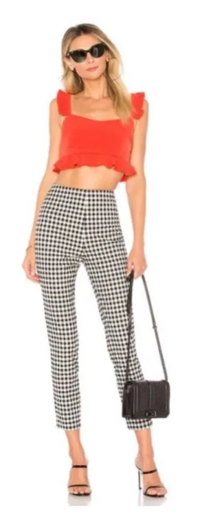 By The Way Cropped Gingham Pants thumbnail 1
