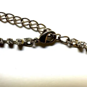 Rhinestone lariat vintage necklace thumbnail 9