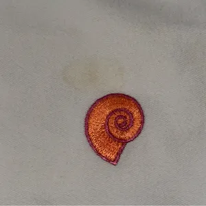 Lilly Pulitzer Vintage White Label Size 4 White Orange Shell Embroidered Skirt thumbnail 5