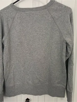 Retro GAP‎ Gray Crewneck Sweatshirt with Rainbow Logo thumbnail 3