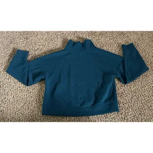Calia Women's blue green 1/4 zip cropped‎ athletic pullover top size small thumbnail 9