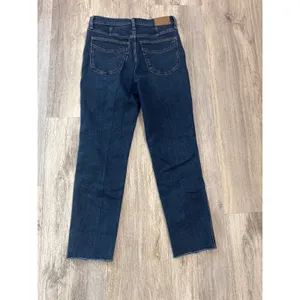 Madewell‎ The Perfect Vintage Jean Dark Wash Raw Hem High Rise Straight Size 27 thumbnail 3