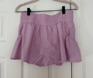 Free People Movement Pink Get Your Flirt On Shorts thumbnail 1