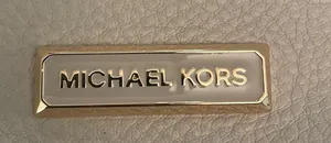 M K Stone colored pebbled leather. Excellent Condition. thumbnail 8