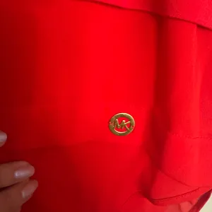 MICHAEL Michael Kors Red Layered Knit Top thumbnail 5