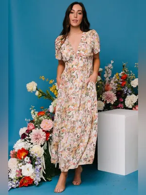 Baltic Born Cassie Short SleeveFloral Maxi Dress XL thumbnail 9