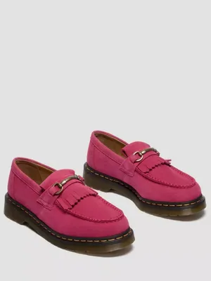 Dr. Martens Adrian Snaffle Loafers Fuchsia Pink Womens Size 10 Nubuck NWOB thumbnail 6