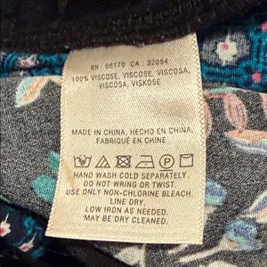 Anthropologie ett:twa Tropical Print Wide-Leg Pants -‎ large thumbnail 7