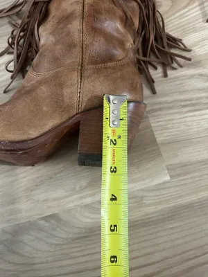 Corral Ladies 7.5 Brown & Multicolor Crystal Fringe Snip Toe Boots C2910 thumbnail 8