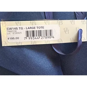 Dooney & Bourke Large Tote Bag Purse Tangerine Canvas Leather Designer‎ Monogram thumbnail 8