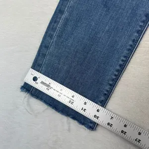 Mother The Insider Ankle Fray Jeans Beyond The Sky Blue Button Fly Size 25 thumbnail 9