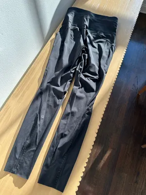 Lululemon Fast and Free Super High Rise Tight 25" Elite Black 6 thumbnail 2