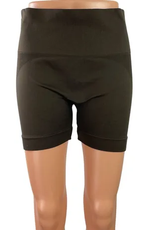 Set Active Women's Brown Mid Rise Athletic Activewear Biker Running Shorts Sz XL thumbnail 1